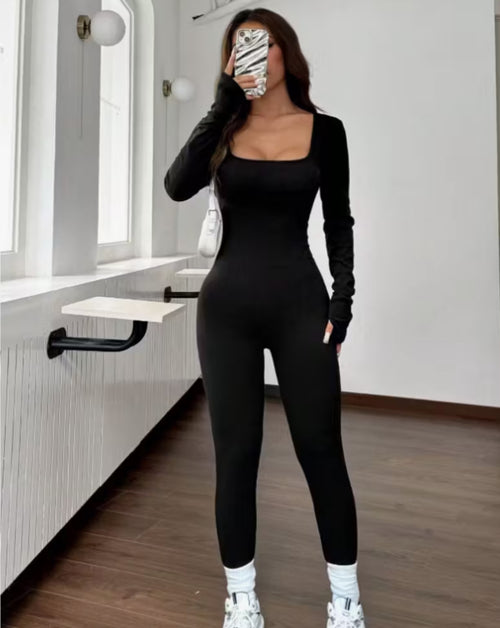 Combinaison de yoga manches longues